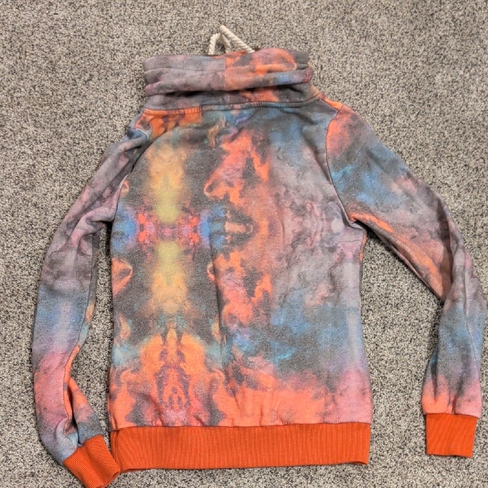 Wanakome Colorful Tie-Dye Cowl Neck Sweater - Picture 3 of 3